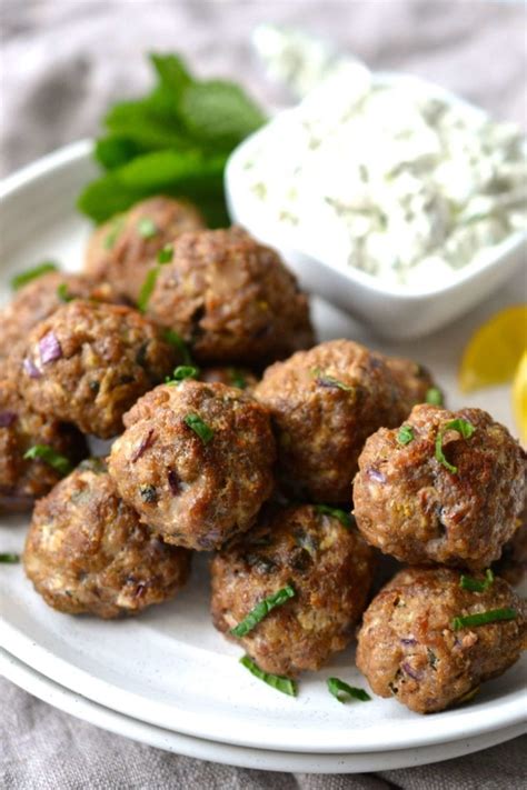 My Favorite Greek Lamb Meatballs Recipe And Authentic Tzatziki Sauce