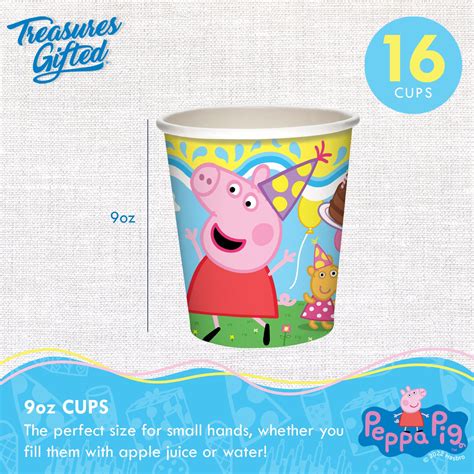 Peppa Pig Party Tableware Classic Set for 16 Guests – Treasures Gifted