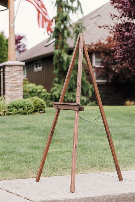 Wooden Easel Wedding Sign Stand Floor Easel For Welcome Etsy