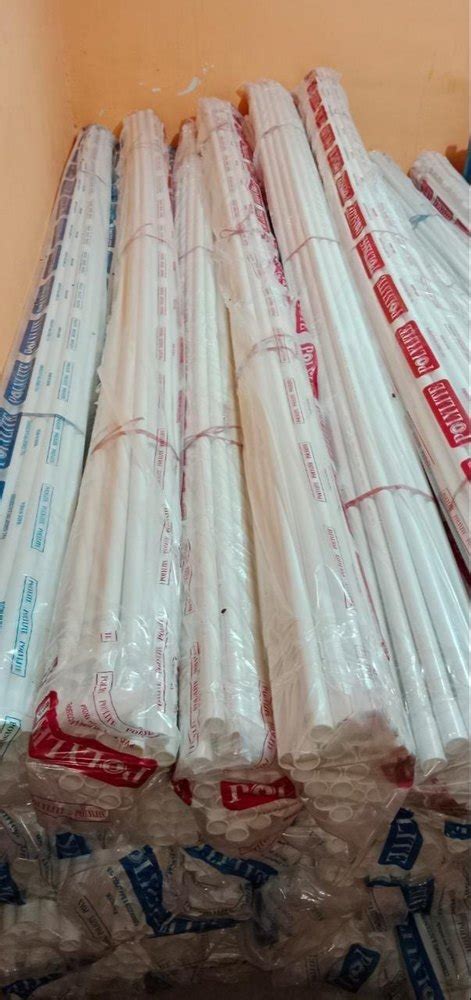 Polylite White PVC Conduit Pipe Type Medium MMS Size 25 Mm At