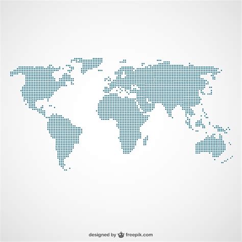 Mapa Do Mundo Vector Pontos Baixar Vetores Gratis Images