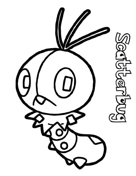 Pokemon Pancham Coloring Pages Sketch Coloring Page