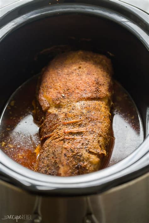 Easy Slow Cooker Pork Loin Roast Recipe - The Recipe Rebel