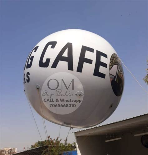 Pvc White Cafe Advertisement Balloons 15 Mm Size 10 Feet At Rs 9999