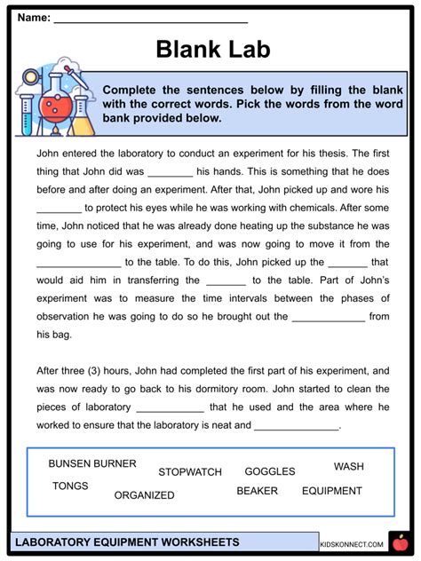 Laboratory Equipment Facts And Worksheets Types And Uses In Experiments