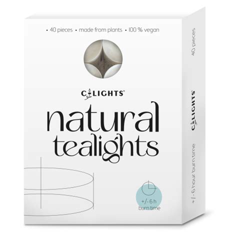 C Lights Eco Theelichten Vegan 40 Stuks 6 Branduren Ditha Bonita