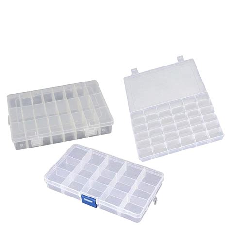 Rkpm Plastic Jewelry Case Organizer With Adjustable Dividers