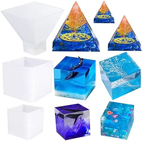 Amazon de Jatidne Epoxidharz Formen Pyramide Groß Resin Silikonform