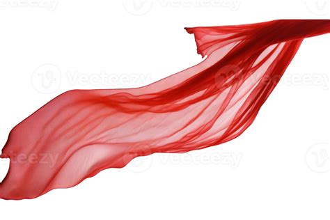 A Graceful And Billowing Red Silk Fabric Flows Endlessly Through The Air Its Luxurious Texture