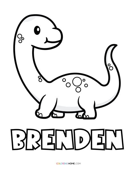 Brenden Name Coloring Pages Coloring Home