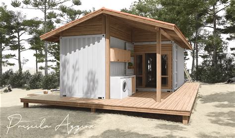 Functionally and Comfortably Decorated Tiny Container House - Dream ...