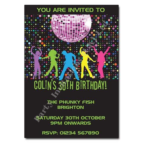 Disco Party Invitation