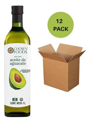 Aceite De Aguacate Puro Caja C Lt Chosen Foods Env O Gratis