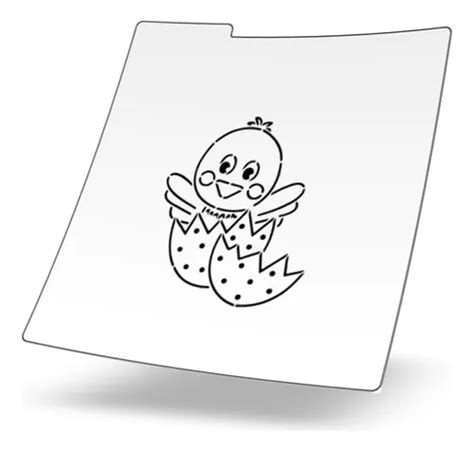 Stencil Reusable Galletas Pascua Pollito Meses sin interés