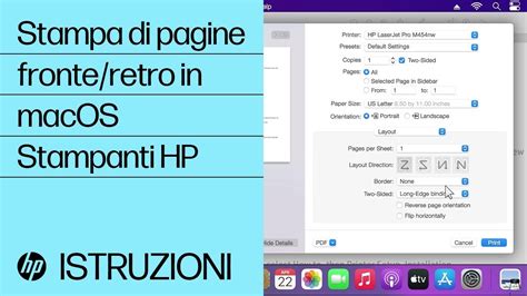 Come Stampare Pagine Fronte Retro In Macos Stampanti Hp Hp Support