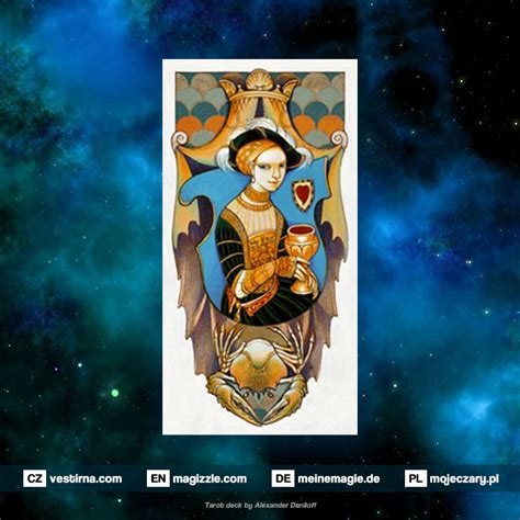 Tarot Tageskarte Königin der Kelche Horoskope Kartenlegen