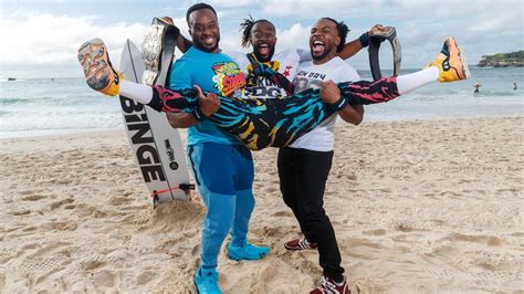 Global Wwe Superstars The New Day Meet Fans At Bondi Beach Daily