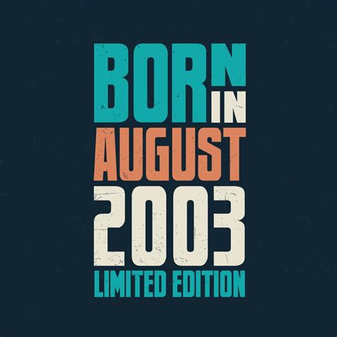 Born in August 2003. Birthday celebration for those born in August 2003 ...