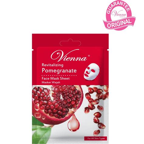 Jual Vienna Face Mask Sheet Revitalizing Pomegranate Sheet Sachet