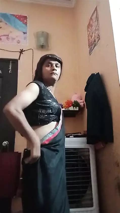 Indian Crossdresser Shreya In Black Saree Free Gay Porn 4b XHamster