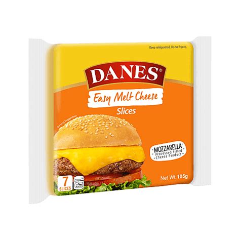 Danes Easy Melt Cheese Slices | 105g | Cheese | Walter Mart