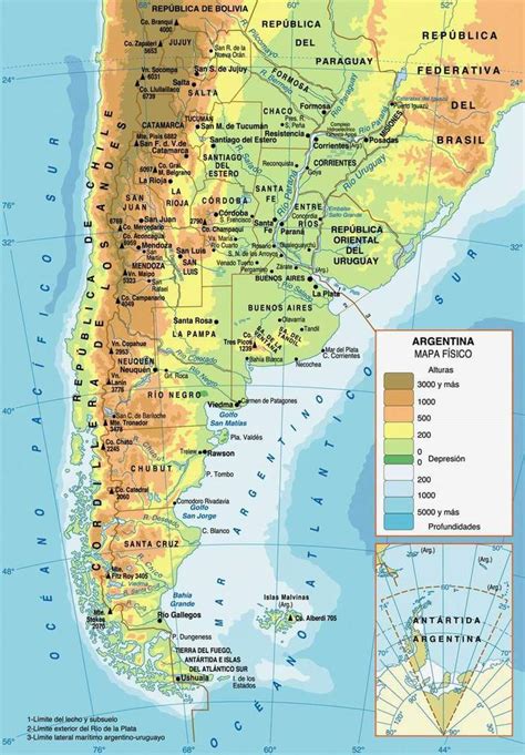 Argentina Physical Map