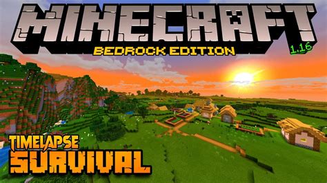 O COMEÇO DE UM NOVO MUNDO MINECRAFT TIMELAPSE SURVIVAL 01