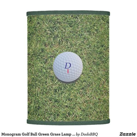 Monogram Golf Ball Green Grass Lamp Shade In 2020 Golf