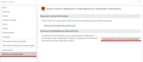 SEGURANÇA DE MACROS NO EXCEL ExcelForever