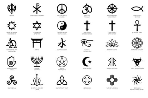 Premium Vector Mystical Religious Symbols Of Different Cultures