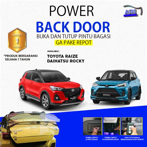 Jual Power Back Door Pintu Bagasi Otomatis Raize Dan Daihatsu Rocky