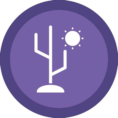 Cactus Line Shadow Circle Icon Design Vector Art At Vecteezy