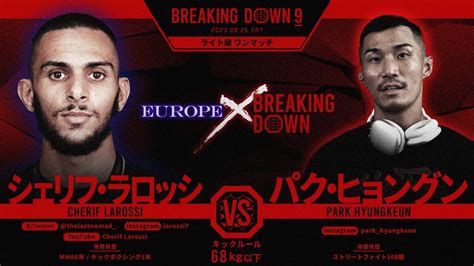 【breakingdown9】試合前日インタビュー 第27試合 シェリフ・ラロッシvsパク・ヒョングン Youtube