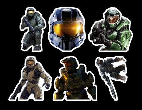 Halo Sticker Pack Laminated Vinyl Waterproof Stickers Etsy