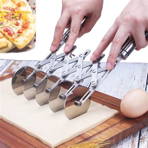 Amazon Wheel Pastry Cutter Stainless Pizza Slicer Expandable