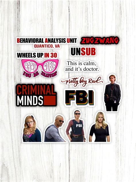 Criminal Minds Sticker Pack Etsy