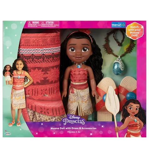 Disney Princess Moana Toddler Doll with Child Sized Dress and Accessor ...