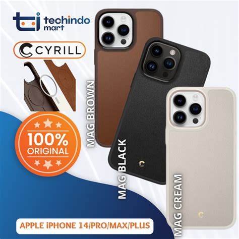 Jual Case Iphone Pro Max Plus Cyrill Kajuk Magsafe Hybrid Leather