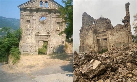 Nel Cosentino Crolla La Facciata Di Una Chiesa Del 700 A Lattarico