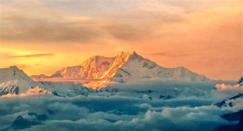 A Rare Sunset View Of Mt Kanchenjunga India Travel Forum Indiamike