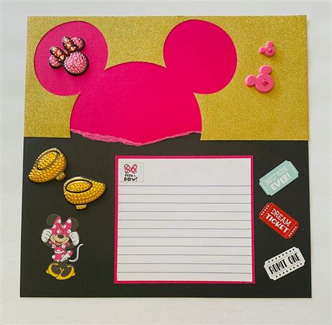 Disney Vacation Pre Made Scrapbook Page Set Embellished With Etsy