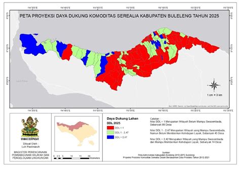 Gambar Peta Daya Dukung Lahan Komoditas Serealia Kabupaten Buleleng