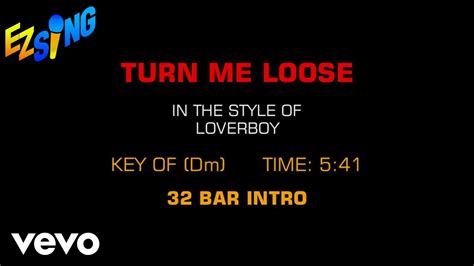 Loverboy Turn Me Loose Karaoke Youtube