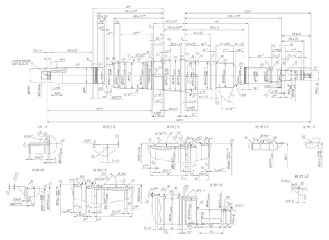 Premium Vector Engineering Drawing Of Components