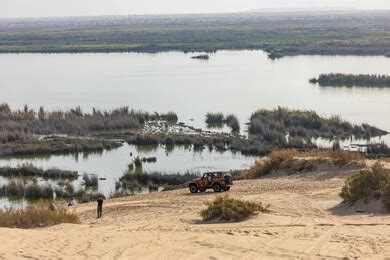 Drone Photography Of Al Asfar Lake In Eastern Al Ahsa Saudi Arabia