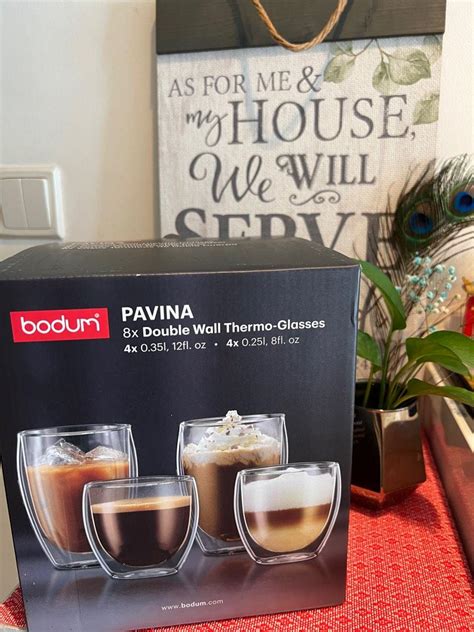 Bnib Bodum Double Wall Thermo Glass Pcs Furniture Home Living