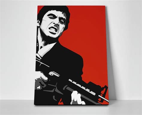 Tony Montana Scarface Poster or Wrapped Canvas - Walmart.com