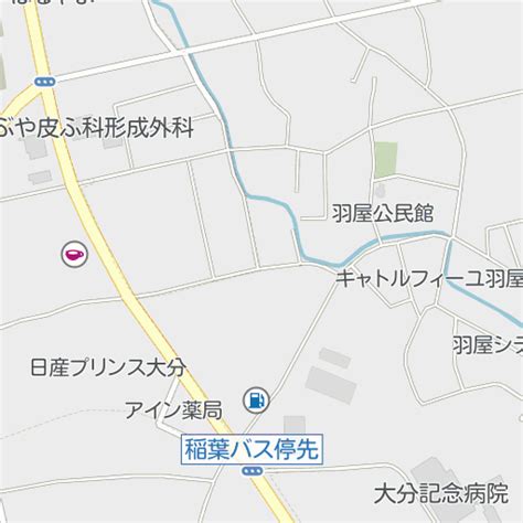 大分県大分市羽屋新町3丁目1−2のゼンリン地図の印刷 いつもnavi