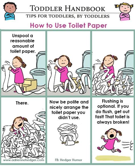 Toddlers and toilet paper - Hedger Humor