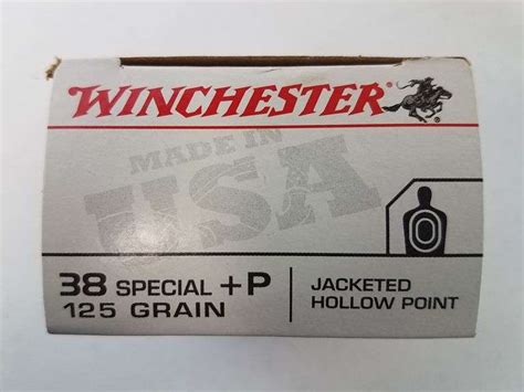 Winchester 38 Special P 125 Gr JHP 1 X 50 34 84 Rds Adam